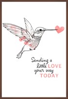 Chocoladekaart Kolibrie Sending a little love your way today